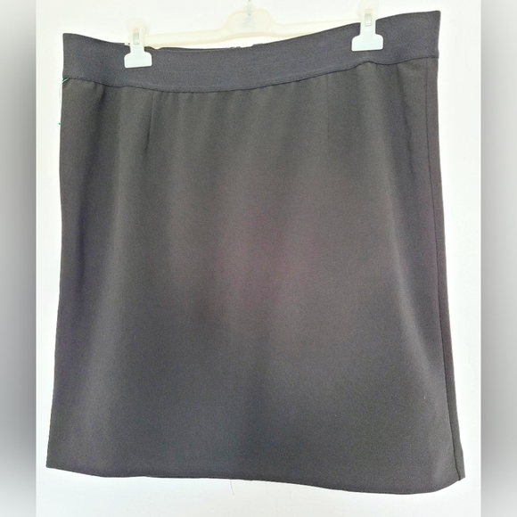 Alfani Women's Plus Size Stretch Knit Pencil Skirt Back Zip Black Lined 18W - Picture 14 of 16